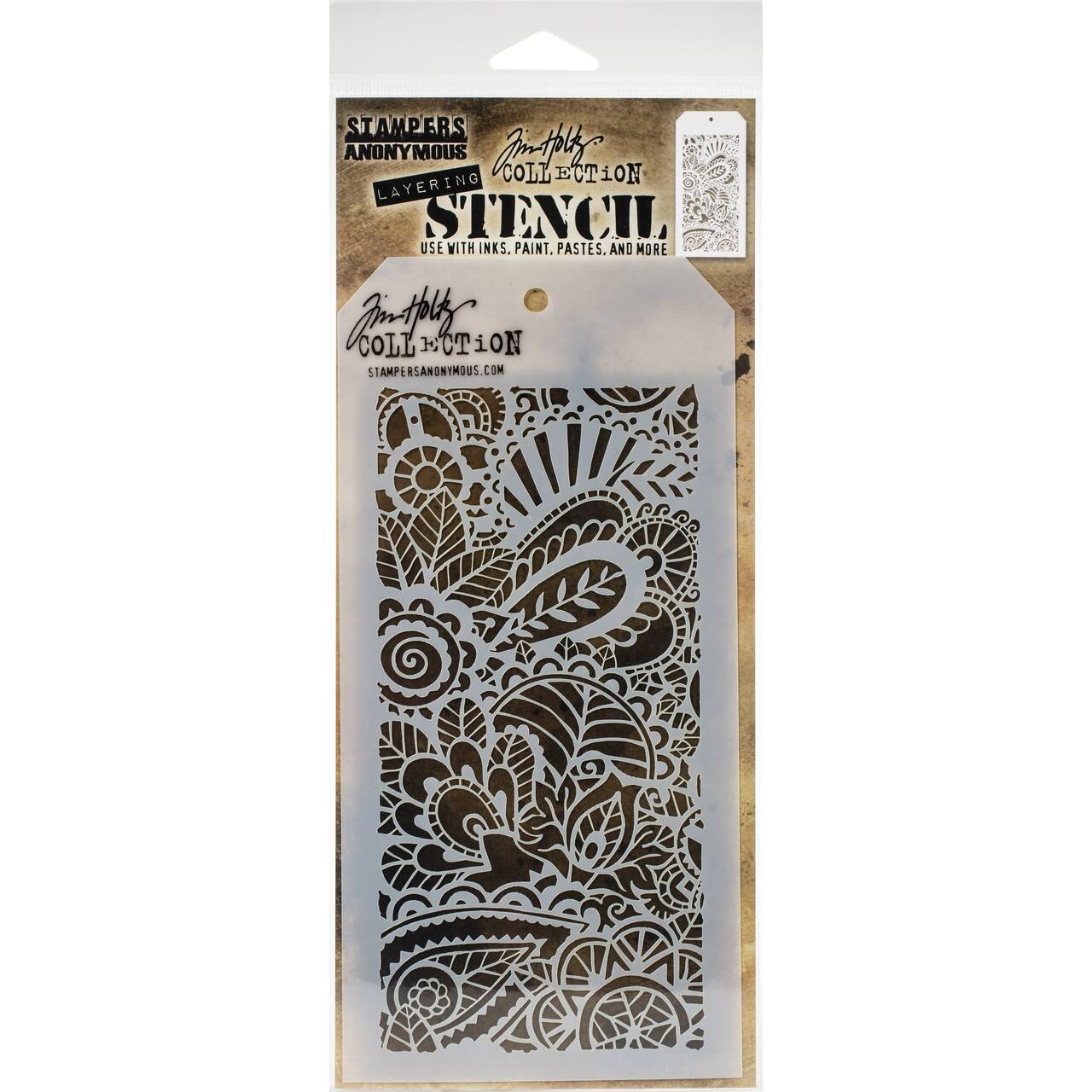 Stampers Anonymous Tim Holtz&#xAE; Doodle Art Layered Stencil
